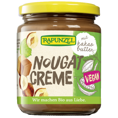 Nougat-Creme mit Kakaobutter vegan (250gr)